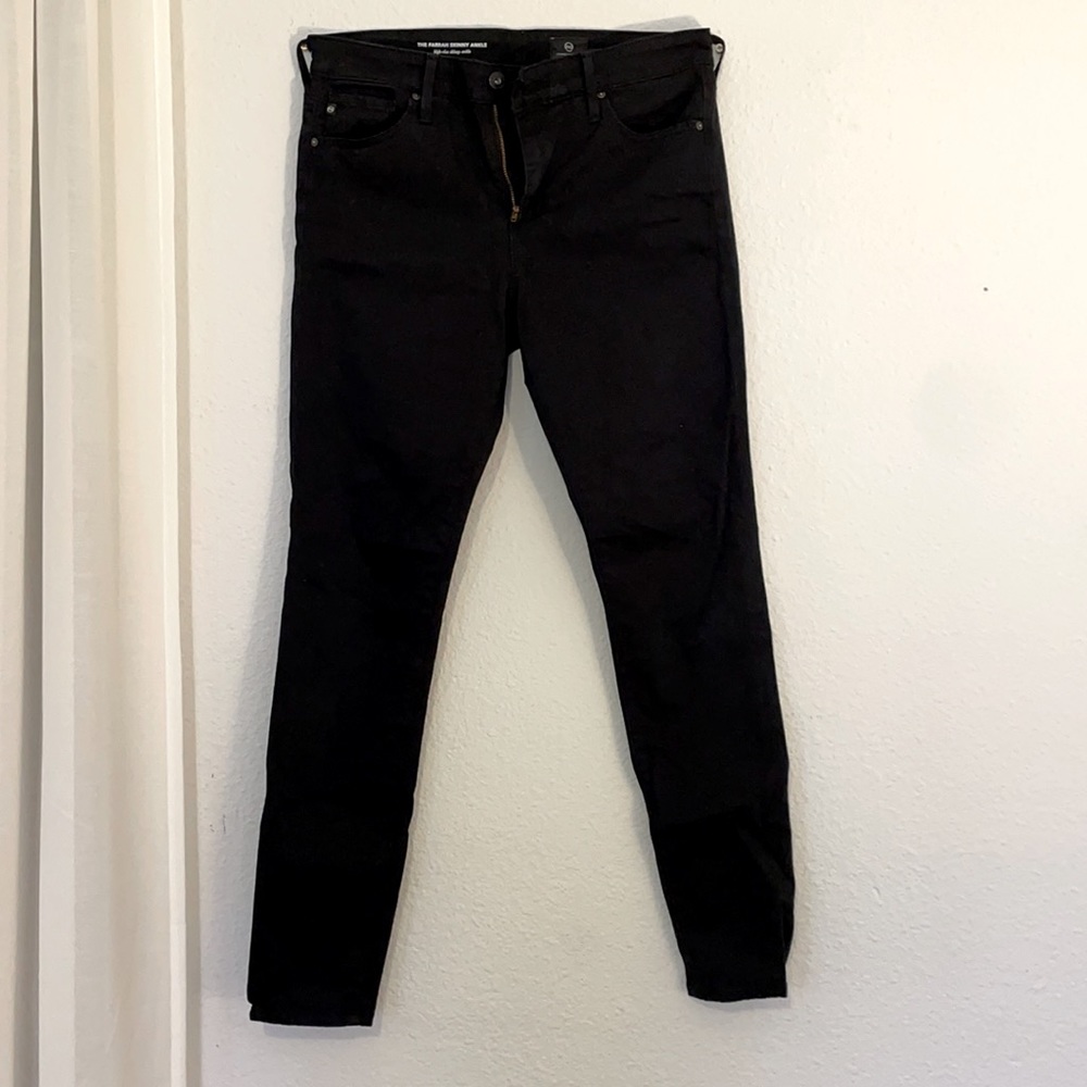 AG Stevie sateen black pants size 28R